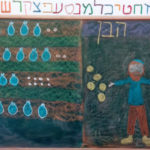 ציור לוח בית ספר זמרת-יה, בית ספר אנתרופוסופי דתי ברמת גן. צילום באדיבות רן אהרוני